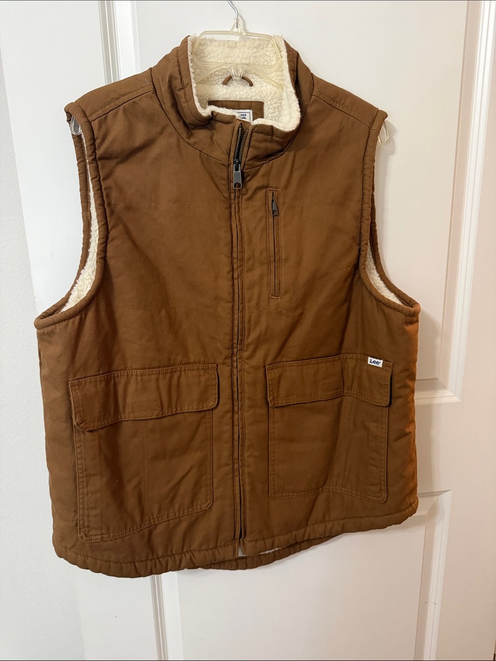 Lee Brown Sherpa-Lined Quilted Work Vest